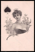 Artist Signed Stubenrauch Lady Art Nouveau Playing Cards Viennoise 870 pc VK5700 – fronte