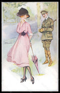 Artist Signed S. Meunier Fashion Lady Moda Soldier serie 56-1 ABRADED pc VK5701 – fronte