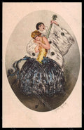 Artist Signed Illustratori Jean Gilles Lady Pierrot serie 1961 postcard VK5723 – fronte