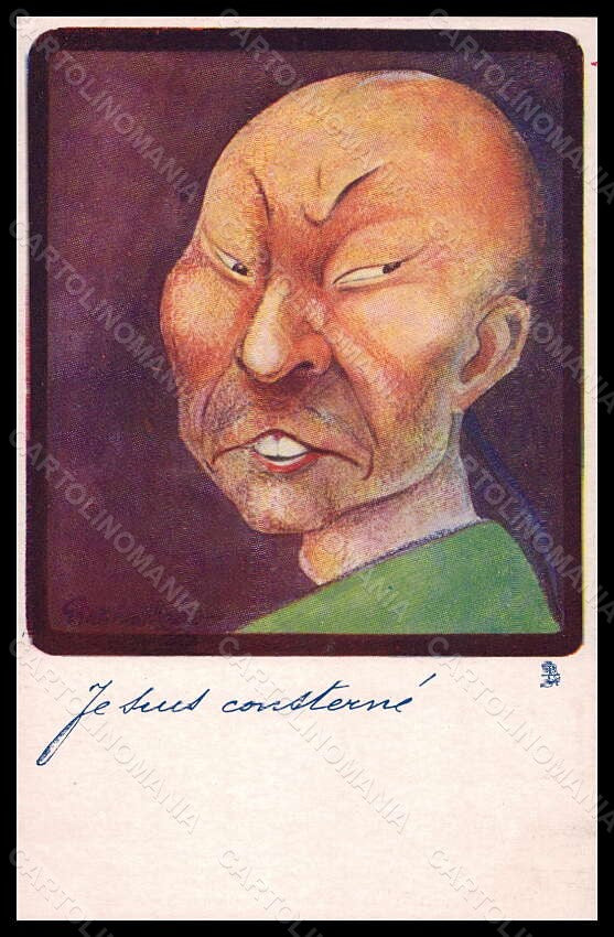 Artist Signed Graham Hyde Chinese Man Tuck serie 449 postcard VK5734 – fronte