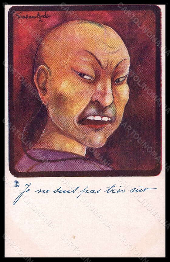 Artist Signed Graham Hyde Chinese Man Tuck serie 449 postcard VK5735 – fronte