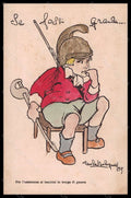 Artist Signed Paola Bologna Assistenza Bambini Guerra WW1 Lancieri pc VK5751 – fronte