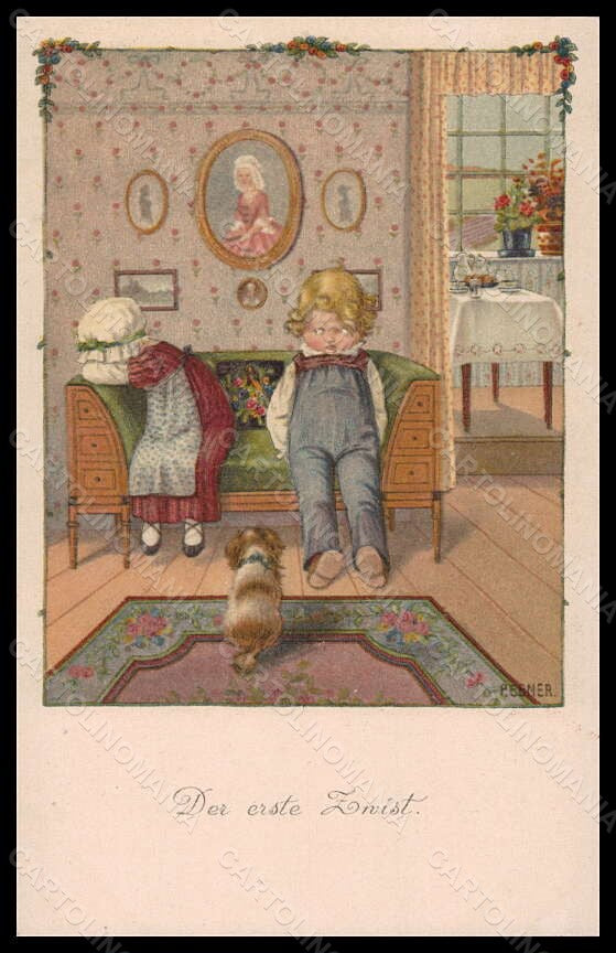 Artist Signed Pauli Ebner Children MM Vienne serie 1158 postcard VK5754 – fronte