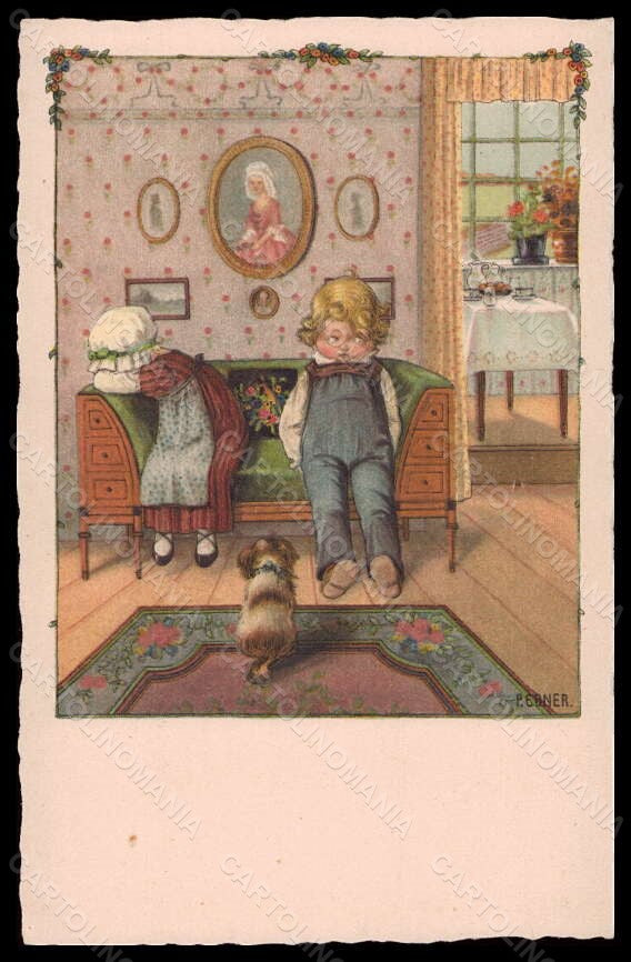 Artist Signed Pauli Ebner Children MM Vienne serie 1158 postcard VK5755 – fronte