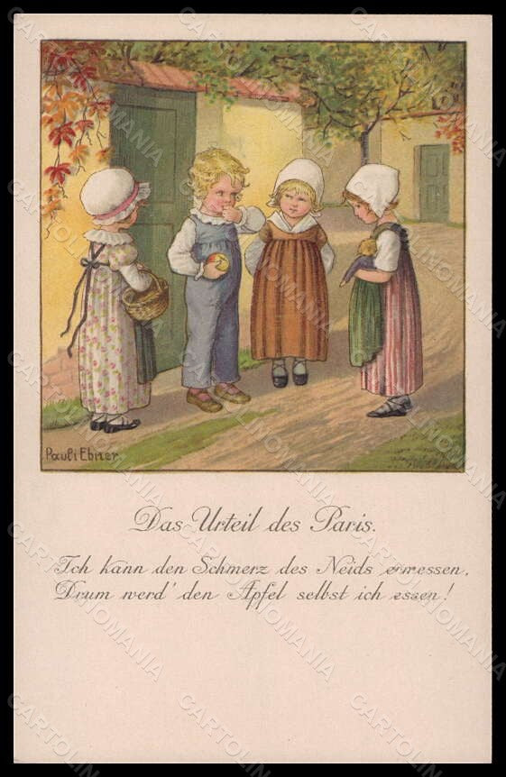 Artist Signed Pauli Ebner Children Doll Dondorf serie 1321 postcard VK5758 – fronte