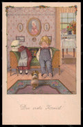 Artist Signed Pauli Ebner Children Dog MM Vienne 1158 postcard VK5759 – fronte