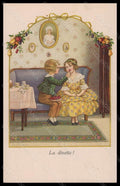 Artist Signed Pauli Ebner Children La Dinette Dondorf serie 1316 postcard VK5767 – fronte