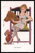 Artist Signed Illustratori Hahn Risque Lady serie 1197-3 postcard VK5798 – fronte