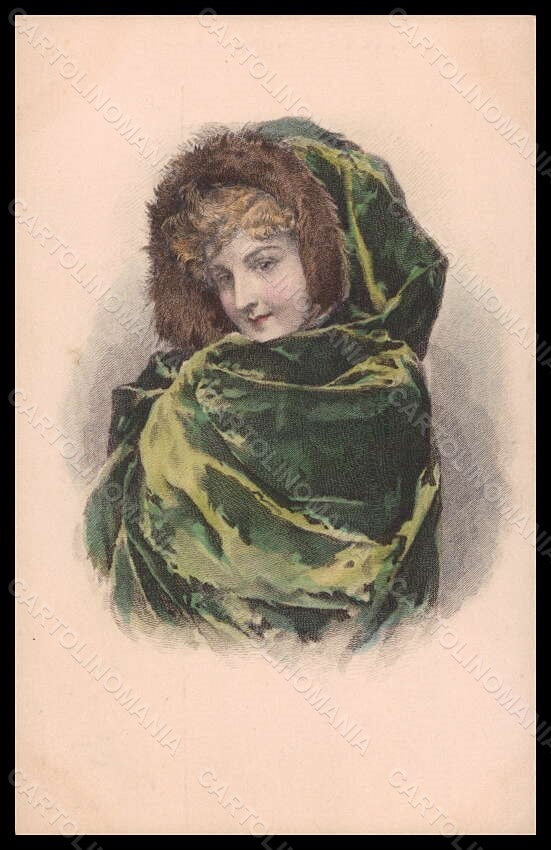 Artist Signed Illustratori Fashion Glamour Lady Raphael Tuck postcard VK5809 – fronte