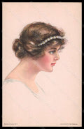 Artist Signed Pearle Fidler LeMunyan Fashion Glamour Lady serie 55 pc VK5815 – fronte
