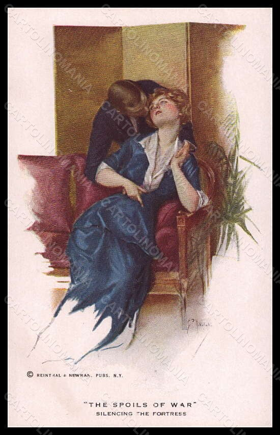 Artist Signed Illustratori G. P Nikolaki Romantic Couple Reinthal 654 pc VK5819 – fronte