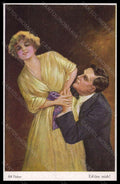 Artist Signed Bill Fisher Romantic Couple TSN serie 853 postcard VK5830 – fronte