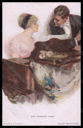 Artist Signed Harrison Fisher Romantic Couple Reinthal 769 postcard VK5833 – fronte