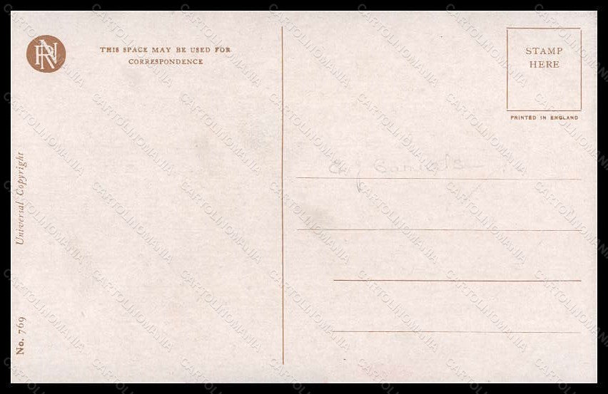Artist Signed Harrison Fisher Romantic Couple Reinthal 769 postcard VK5833 – retro