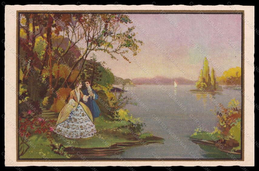 Artist Signed Illustratori Anichini Romantic Couple serie 501 postcard VK5848 – fronte