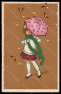 Artist Signed Illustratori Castelli Girl Christmas Degami 873 postcard VK5851 – fronte