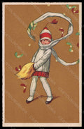 Artist Signed Illustratori Castelli Girl Christmas Degami 873 postcard VK5852 – fronte