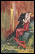 Artist Signed Illustratori Ferrari Romantic Kissing Couple serie 1191 pc VK5867 – fronte