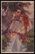 Artist Signed Illustratori T Corbella Romantic Couple Lady serie 388-3 pc VK5869 – fronte