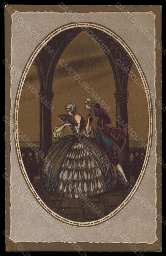 Artist Signed T. Corbella Romantic Couple Venezia Degami 2075 pc VK5886 – fronte