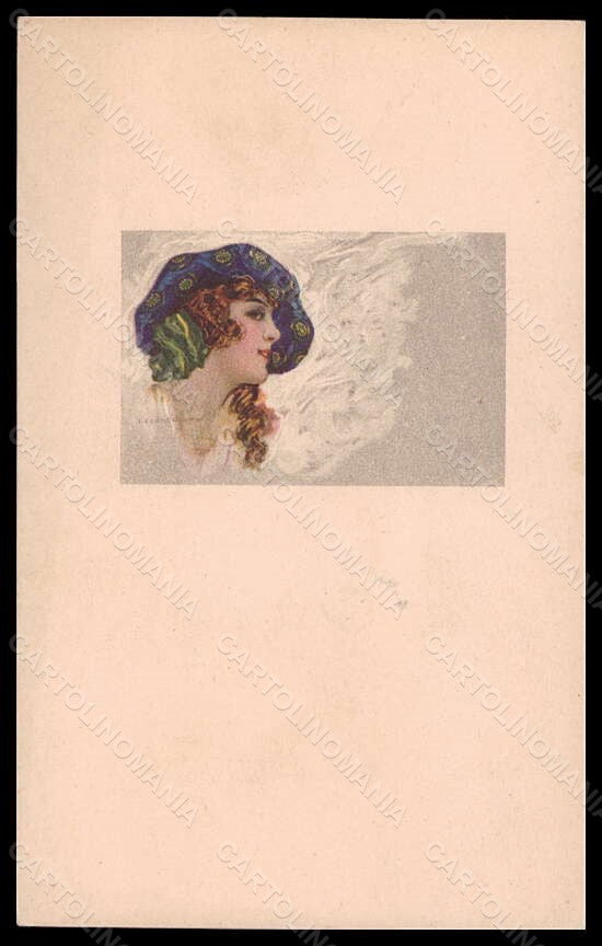 Artist Signed T. Corbella Fashion Glamour Lady serie 465M-4 pc VK5897 – fronte