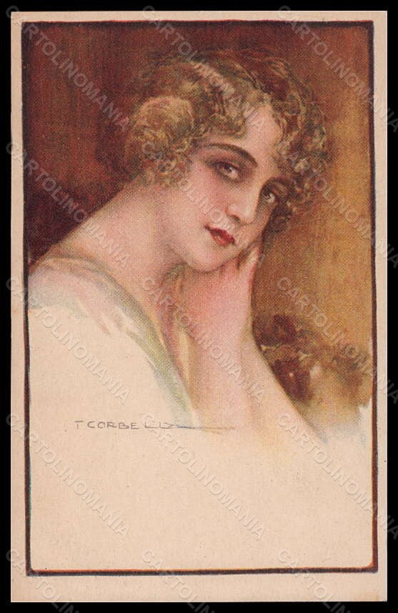 Artist Signed Illustratori T. Corbella Lady serie 356-4 postcard VK5902 – fronte