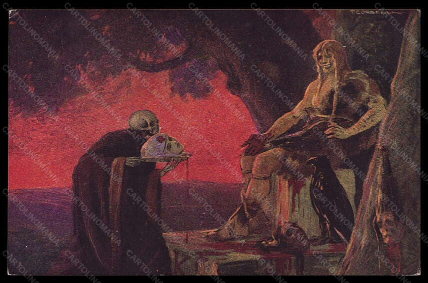 Propaganda WW1 Corbella Miss Cavell Nurse Red Cross Skeleton Inter Art pc VK5910 – fronte