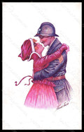Artist Signed X. Sager Propaganda WW1 Lady Soldier Accord Parfait 88 pc VK5923 – fronte