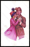 Artist Signed X. Sager Propaganda WW1 Lady Soldier Accord Parfait 88 pc VK5926 – fronte