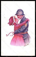 Artist Signed X. Sager Propaganda WW1 Lady Soldier Accord Parfait 88 pc VK5928 – fronte