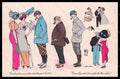 Artist Signed Xavier Sager Fashion Glamour Lady Man serie 614 postcard VK5929 – fronte