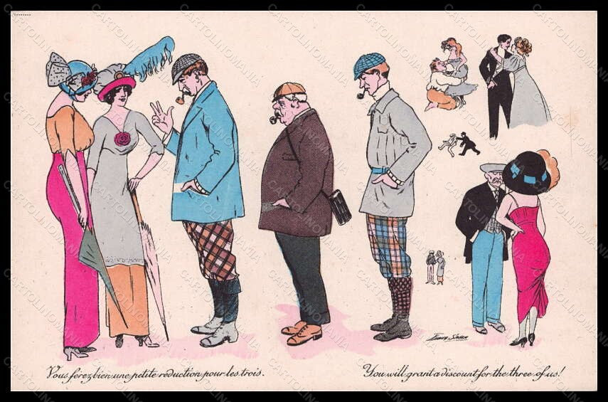 Artist Signed Xavier Sager Fashion Glamour Lady Man serie 614 postcard VK5929 – fronte