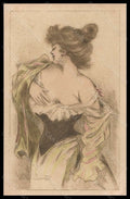 Artist Signed Illustratori H. Boutet Risque Lady Art Nouveau PIN HOLE pc VK5967 – fronte
