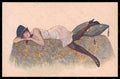 Artist Signed A. Jarach Risque Lady Rue de la Paix serie 161 pc VK5969 – fronte