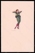 Artist Signed Bompard Fashion Glamour Lady Mode serie 934M-4 pc VK5974 – fronte