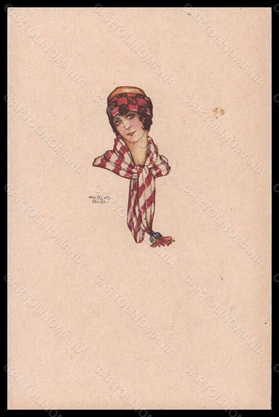 Artist Signed A. Busi Fashion Glamour Lady Mode serie 207 pc VK5983 – fronte