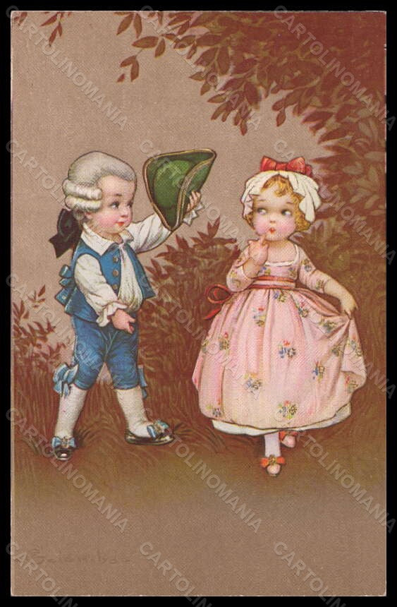 Artist Signed Illustratori E. Colombo Children serie 2039 postcard VK6006 – fronte
