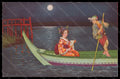 Artist Signed Illustratori Colombo Geisha Lady Japan serie 2123 postcard VK6021 – fronte