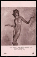Artist Signed J. G. Domergue Nude Lady Salon de Paris Noyer serie 6422 pc VK6079 – fronte