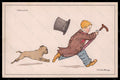 Artist Signed Illustratori F. Philipp Child Boy Dog serie 337-2 postcard VK6082 – fronte