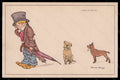 Artist Signed Illustratori F. Philipp Child Boy Dog serie 337-6 postcard VK6083 – fronte