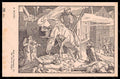 Artist Signed A. Rethel Skeleton Death Horse CORNER CREASED postcard VK6084 – fronte