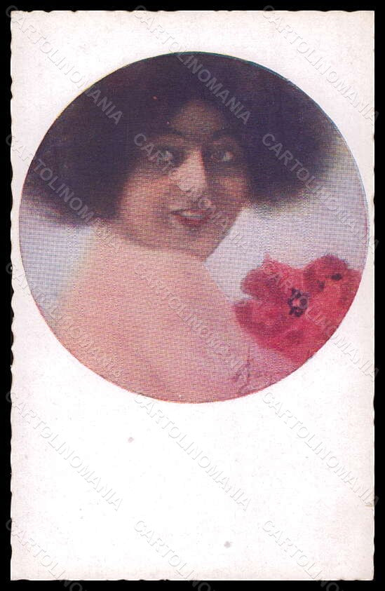 Artist Signed Illustratori Pagnotta Glamour Lady Flowers serie 1001 pc VK6099 – fronte