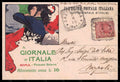 Artist Signed Dudovich Bersaglieri Tricolore CORNER CREASED postcard VK6102 – fronte