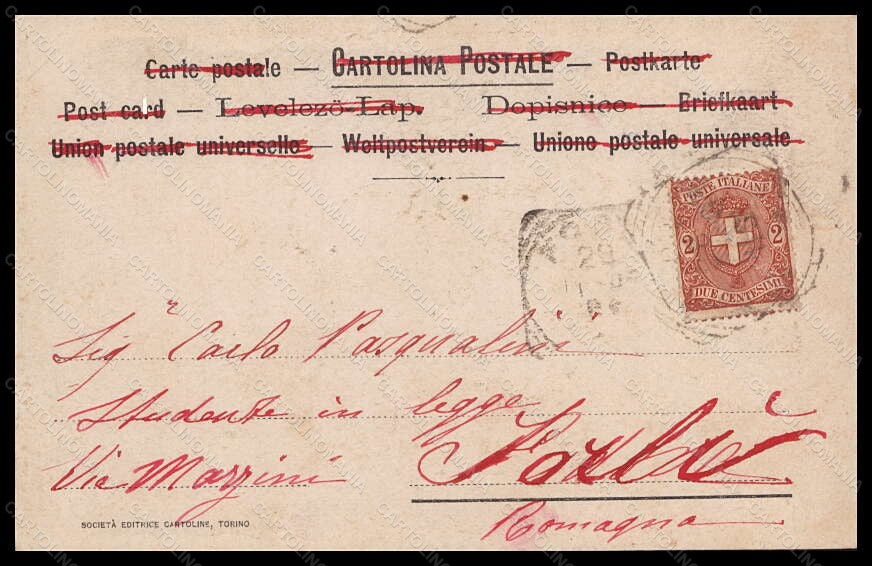 Padova città II° Congresso 1900 Contro Grandine Callegari postcard VK6103 – retro