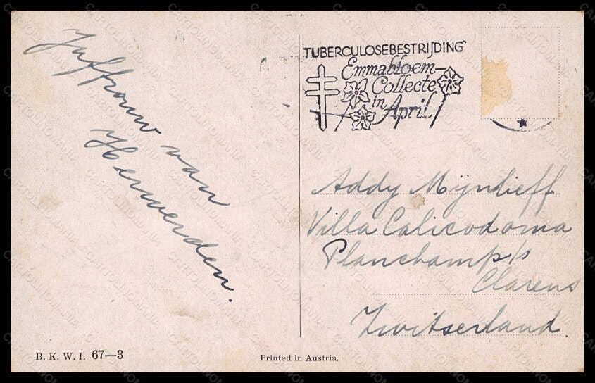 Artist Signed K. Feiertag ? Dressed Bear School BKWI 67-3 postcard VK6116 – retro