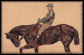 Artist Signed Illustratori Horse Rider Recing Relief serie 465 postcard VK6153 – fronte