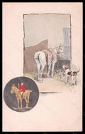Artist Signed Illustratori OPF F. C. B. Horse Rider Dog postcard VK6155 – fronte