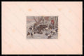Artist Signed Illustratori Boar Hounting English Foxhound Dog postcard VK6169 – fronte