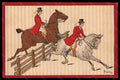 Artist Signed P. Fabatz Horse Rider Fox Hounting serie 713 postcard VK6174 – fronte